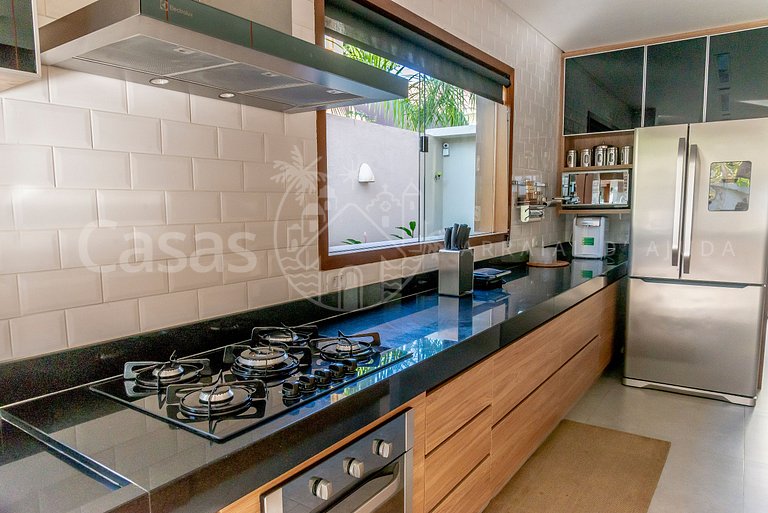 Casa Algodão - Com piscina exclusiva em condo 100m da praia