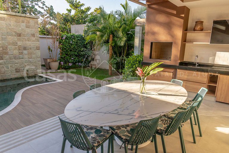 Casa Algodão - Com piscina exclusiva em condo 100m da praia