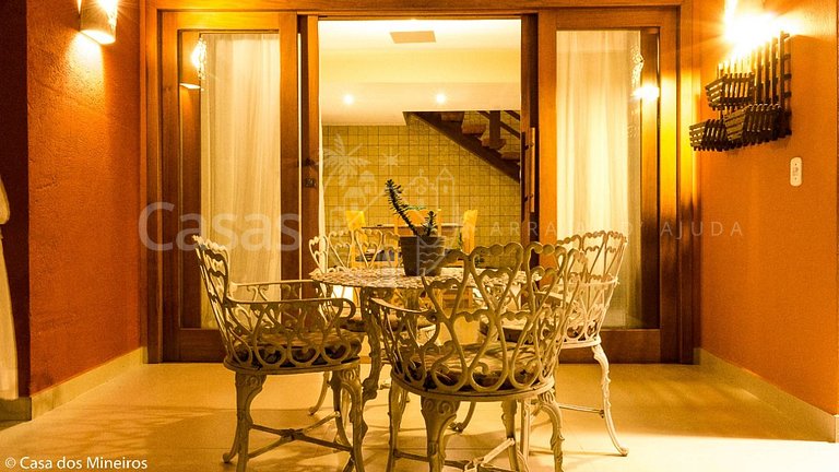 Casa Vermelha Área de lazer piscina exclusiva churrasqueira
