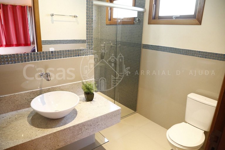 Casa Vermelha Área de lazer piscina exclusiva churrasqueira
