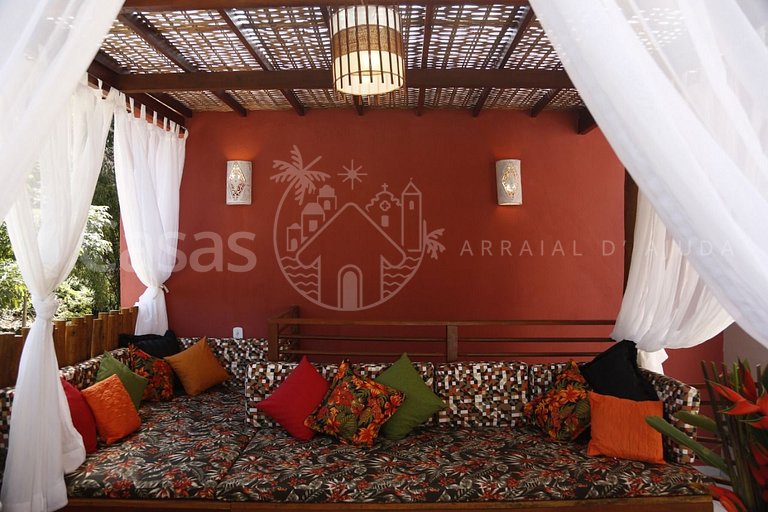Casa Vermelha Área de lazer piscina exclusiva churrasqueira