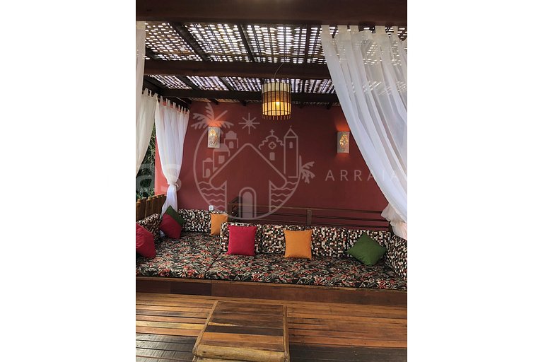 Casa Vermelha Área de lazer piscina exclusiva churrasqueira