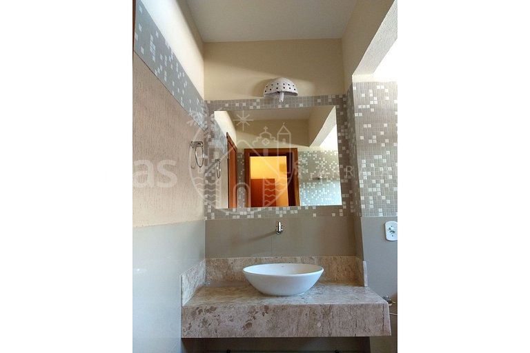 Casa Vermelha Área de lazer piscina exclusiva churrasqueira