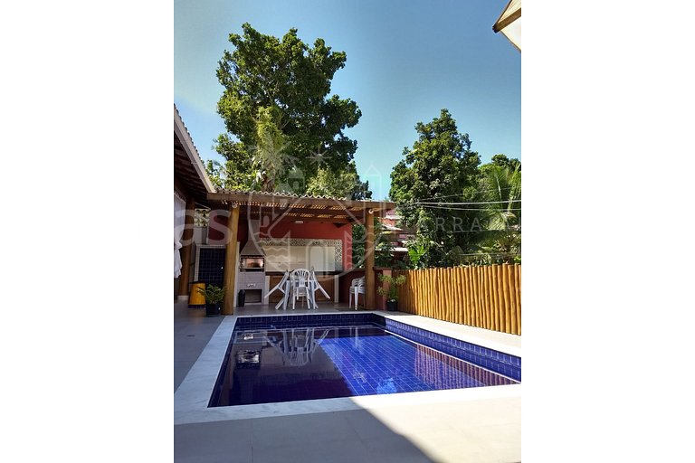 Casa Vermelha Área de lazer piscina exclusiva churrasqueira