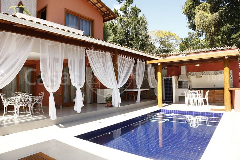 Casa Vermelha Área de lazer piscina exclusiva churrasqueira