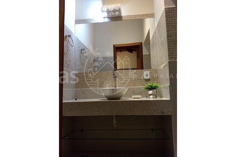 Casa Vermelha Área de lazer piscina exclusiva churrasqueira