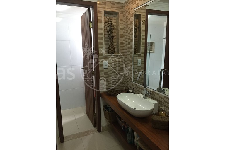 Casa Mar - Beira Mar com quadra de Beach Tennis