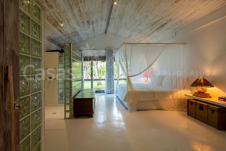 Villa Espelho das Águas - Pé na areia na Praia do Espelho