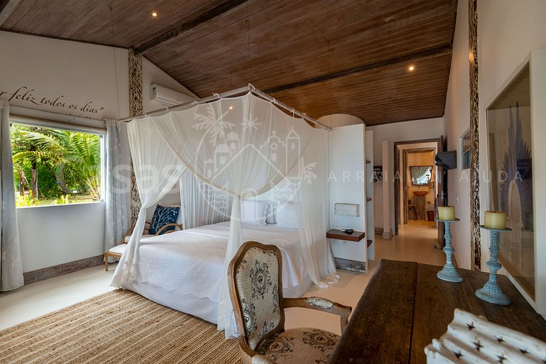 Villa Espelho das Águas - Pé na areia na Praia do Espelho