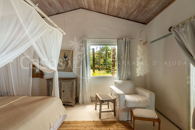 Villa Espelho das Águas - Pé na areia na Praia do Espelho
