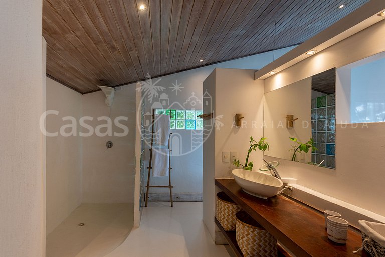 Villa Espelho das Águas - Pé na areia na Praia do Espelho