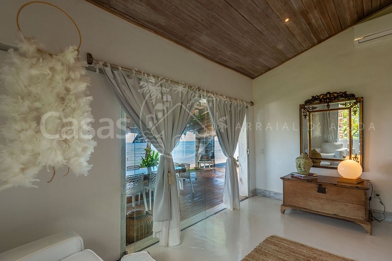 Villa Espelho das Águas - Pé na areia na Praia do Espelho