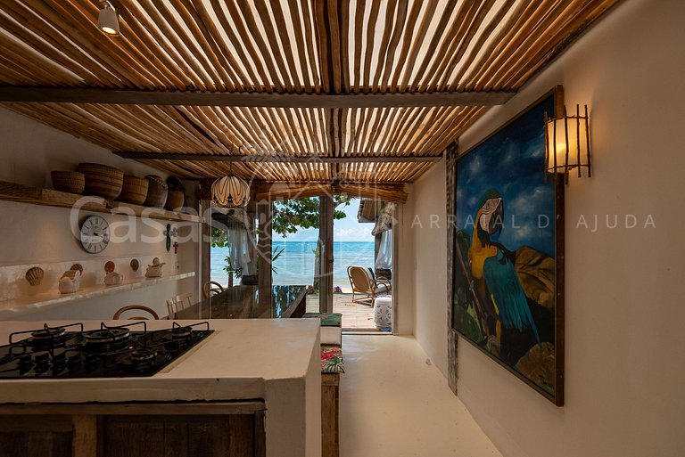 Villa Espelho das Águas - Pé na areia na Praia do Espelho