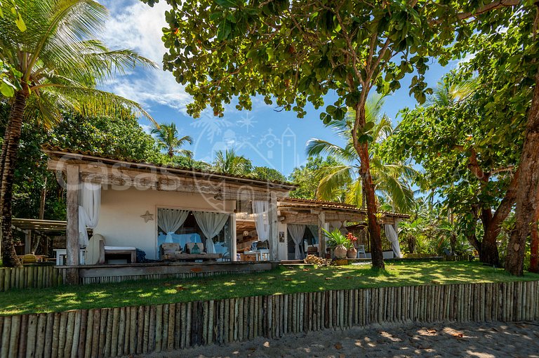 Villa Espelho das Águas - Pé na areia na Praia do Espelho