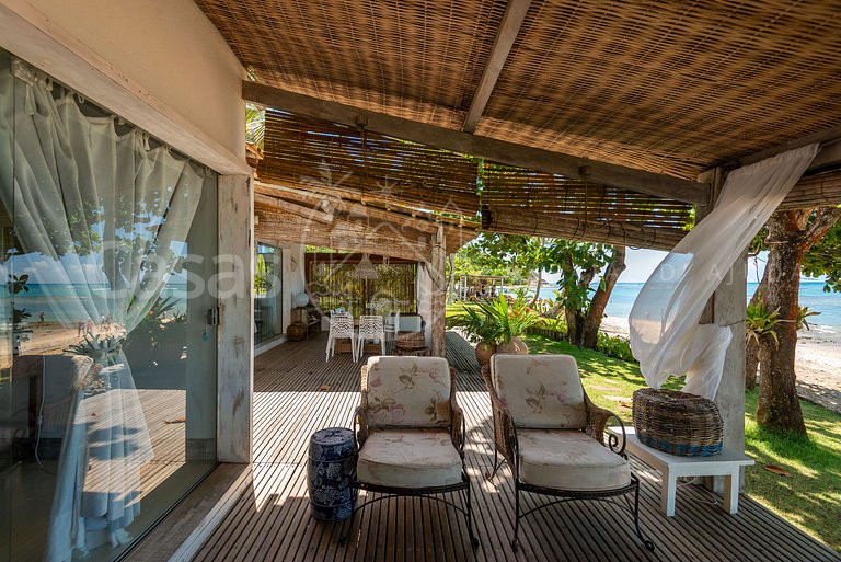 Villa Espelho das Águas - Pé na areia na Praia do Espelho