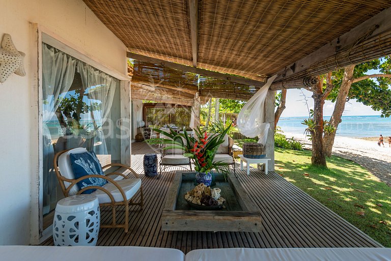 Villa Espelho das Águas - Pé na areia na Praia do Espelho