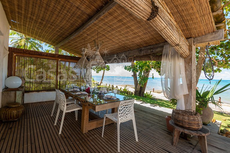 Villa Espelho das Águas - Pé na areia na Praia do Espelho