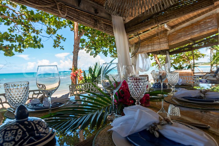 Villa Espelho das Águas - Pé na areia na Praia do Espelho
