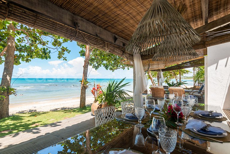 Villa Espelho das Águas - Pé na areia na Praia do Espelho