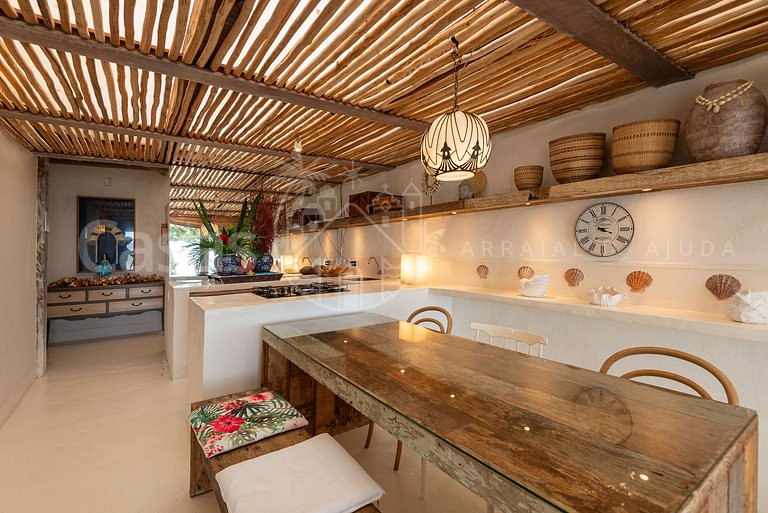 Villa Espelho das Águas - Pé na areia na Praia do Espelho