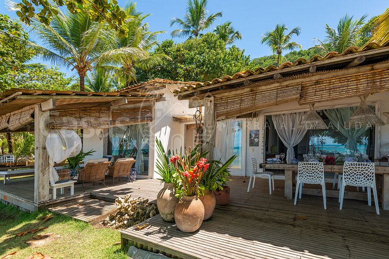 Villa Espelho das Águas - Pé na areia na Praia do Espelho