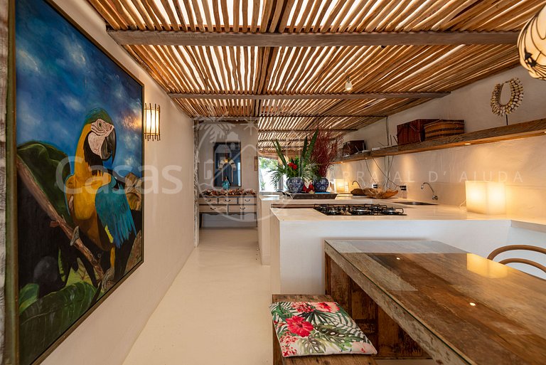Villa Espelho das Águas - Pé na areia na Praia do Espelho