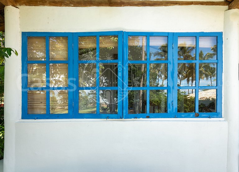 Casa Santorini - Praia do Espelho em frente ao mar