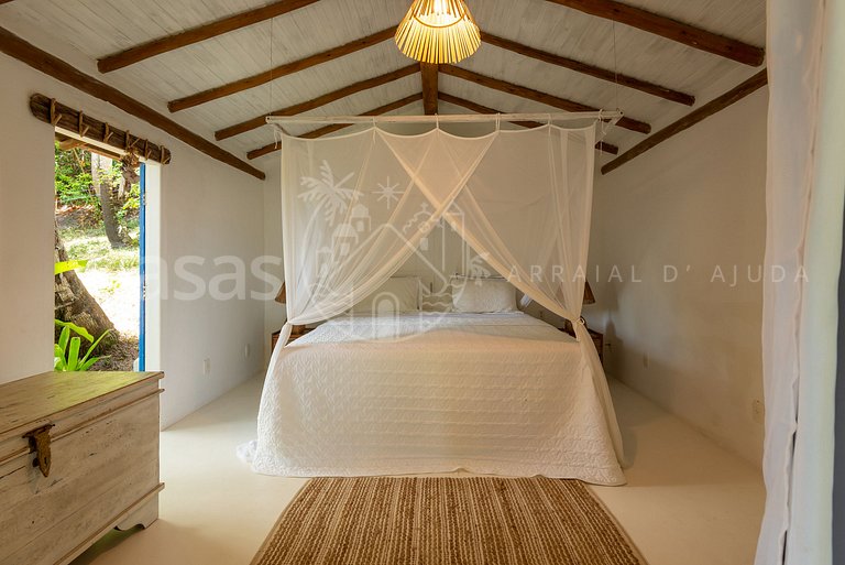 Casa Santorini - Praia do Espelho em frente ao mar