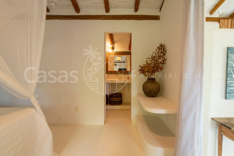 Casa Santorini - Praia do Espelho em frente ao mar