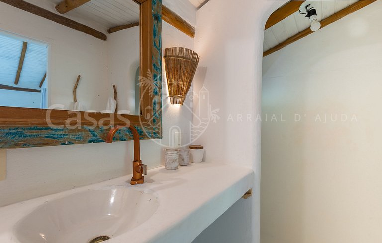 Casa Santorini - Praia do Espelho em frente ao mar