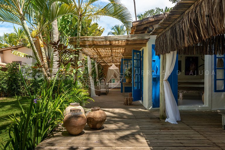 Casa Santorini - Praia do Espelho em frente ao mar