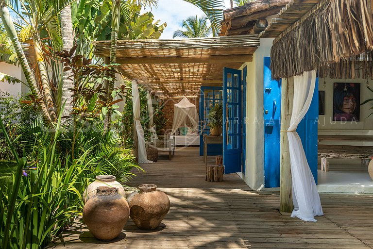 Casa Santorini - Praia do Espelho em frente ao mar