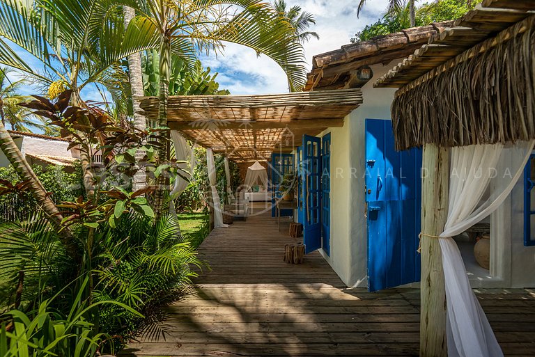 Casa Santorini - Praia do Espelho em frente ao mar