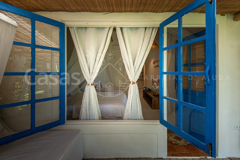 Casa Santorini - Praia do Espelho em frente ao mar