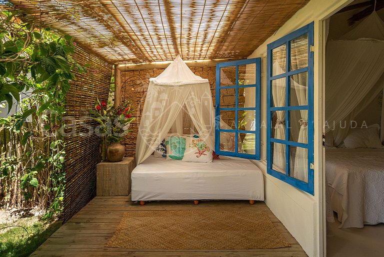 Casa Santorini - Praia do Espelho em frente ao mar