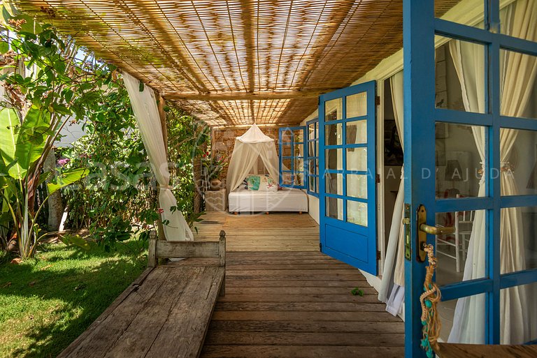 Casa Santorini - Praia do Espelho em frente ao mar