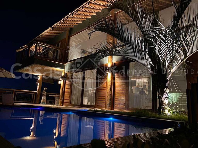 Casa Vitória - Maravilhosa casa com 5 suítes e vista mar em