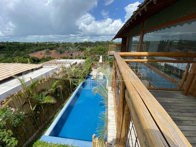 Casa Vitória - Maravilhosa casa com 5 suítes e vista mar em