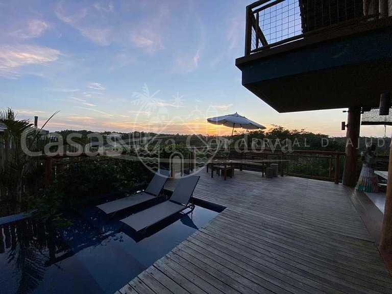Casa Vitória - Maravilhosa casa com 5 suítes e vista mar em