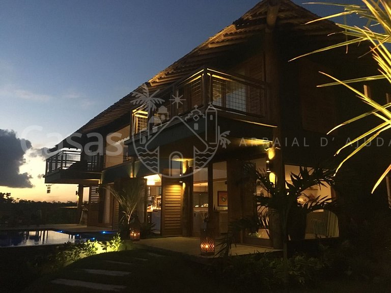 Casa Vitória - Maravilhosa casa com 5 suítes e vista mar em