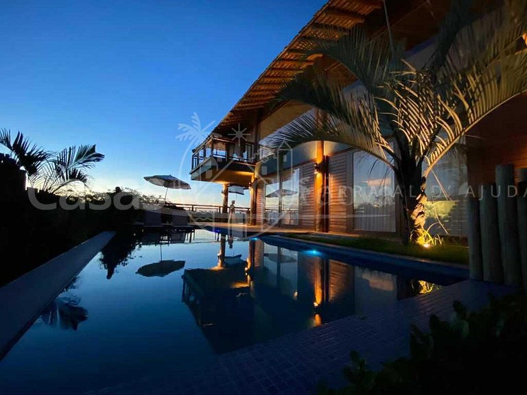 Casa Vitória - Maravilhosa casa com 5 suítes e vista mar em