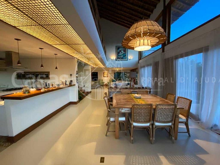 Casa Vitória - Maravilhosa casa com 5 suítes e vista mar em