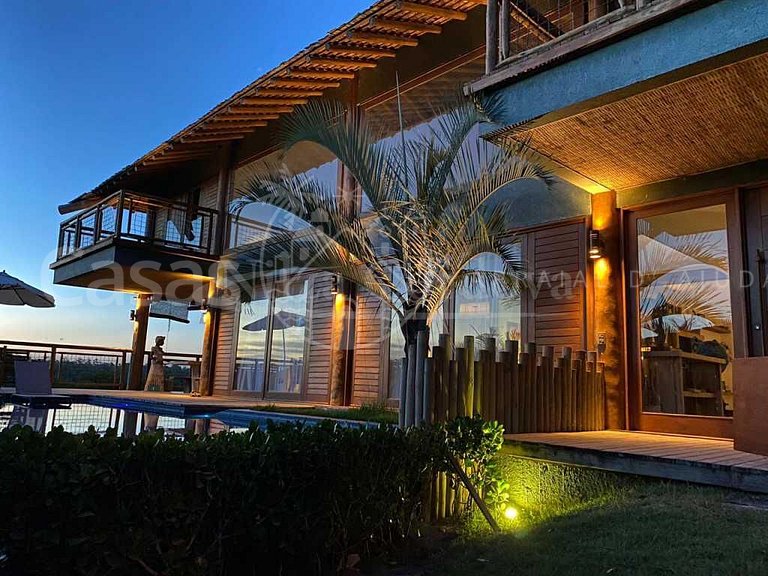 Casa Vitória - Maravilhosa casa com 5 suítes e vista mar em