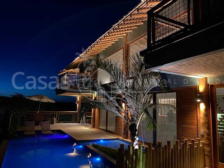 Casa Vitória - Maravilhosa casa com 5 suítes e vista mar em