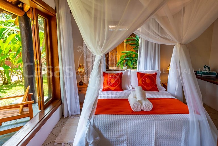 Casa Wari - Maravilhosa estilo Indonésio à beira mar