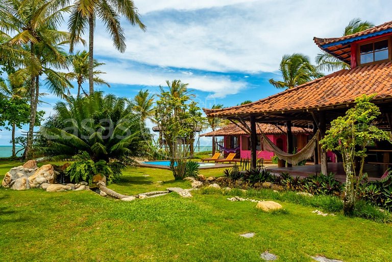 Casa Wari - Maravilhosa estilo Indonésio à beira mar