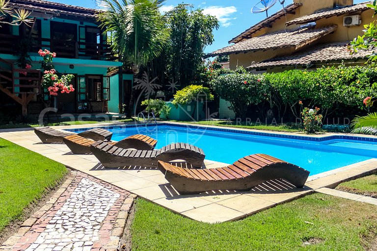 Casa Cacau - Seis quartos e maravilhoso jardim com piscina