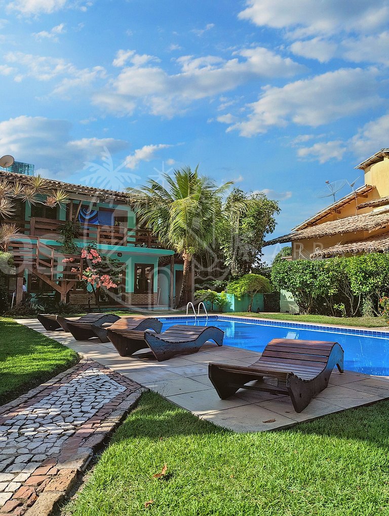 Casa Cacau - Seis quartos e maravilhoso jardim com piscina