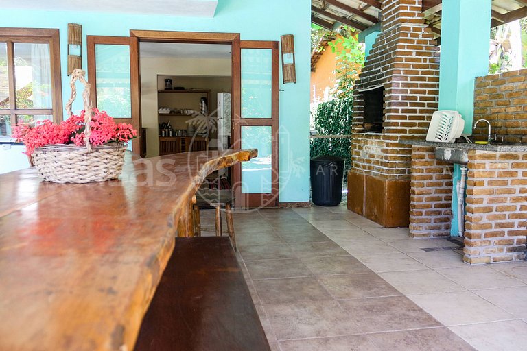 Casa Cacau - Pertinho da praia com piscina e churrasqueira