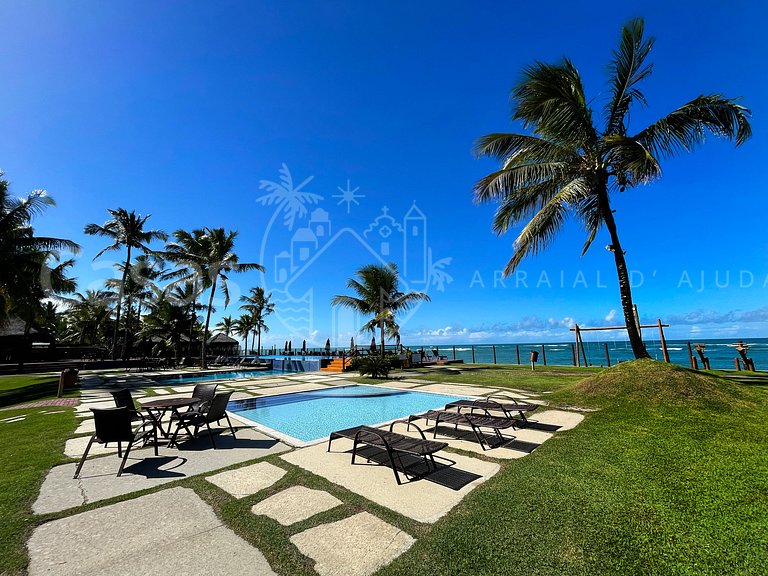 arraialdajuda, beira mar, praia, piscina, alto padrão, luxo